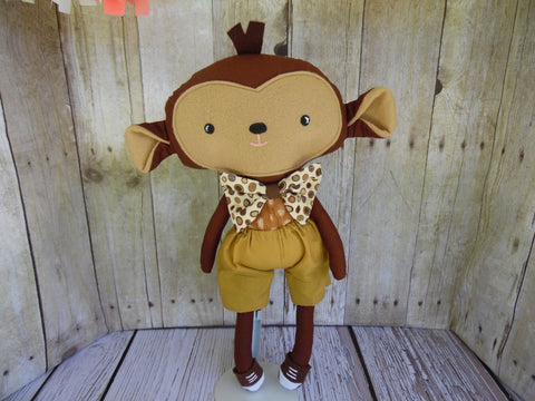 Monkey - Brown, Boy,  Brown/Tan Shorts