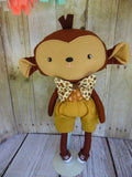 Monkey - Brown, Boy,  Brown/Tan Shorts