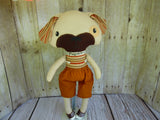 Puppy Dog, Tan, Boy, Brown/Tan Stripes