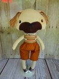 Puppy Dog, Tan, Boy, Brown/Tan Stripes