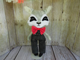 Wolf, Boy, Gray, Black/White Arrow Print/Black Pants
