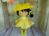 Cowgirl, Tan, Yellow Checked