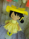 Cowgirl, Tan, Yellow Checked