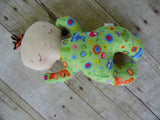 Butterbean Baby - White Girl - Green Woodlands Print