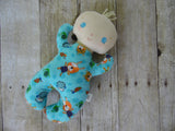 Butterbean Baby -White Boy - White/Blue Vehicle Print