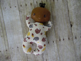 Butterbean Baby -Dark Boy - Hedgehog Print