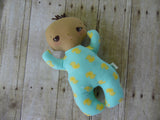 Butterbean Baby -Tan Boy - Light Blue/Yellow Duckies