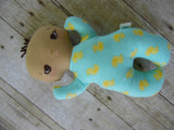 Butterbean Baby -Tan Boy - Light Blue/Yellow Duckies