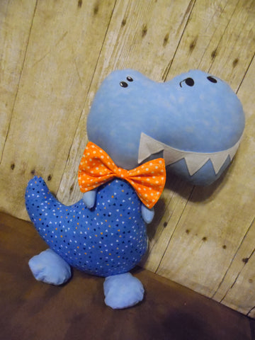 Dinosaur, Boy, T-Rex, Light Blue with Polka Dots