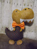 Dinosaur, Boy, T-Rex, Light Brown with Polka Dots