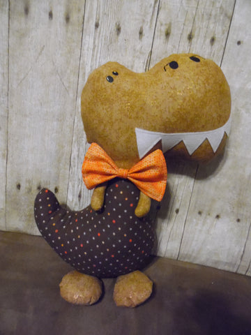 Dinosaur, Boy, T-Rex, Light Brown with Polka Dots