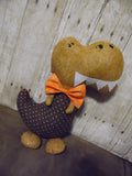 Dinosaur, Boy, T-Rex, Light Brown with Polka Dots