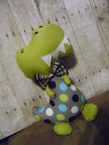 Dinosaur, Boy, T-Rex, Olive Green with Polka Dots