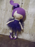 Ballerina Doll, White, Purple