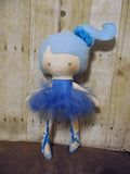 Ballerina Doll, White, Blue