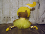 Ballerina Doll, Dark, Yellow