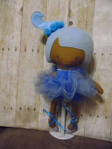 Ballerina Doll, Dark, Blue