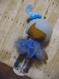 Ballerina Doll, Dark, Blue