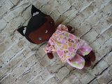 Wee Baby Girl Doll, Dark, Polka Dot Shorts/Print Top