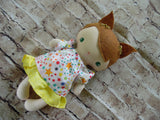 Wee Baby Girl Doll, White, Yellow Skirt/Star Print Top