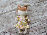 Wee Baby Girl Doll, White, Polka Dot Skirt Matching Top