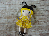 Bumblebee Girl, Yellow Hair, Bumblebee Print Dress
