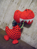 Dinosaur, Boy, T-Rex, Red with Polka Dots