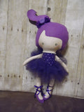 Ballerina Doll, White, Purple