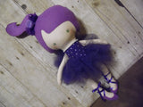 Ballerina Doll, White, Purple