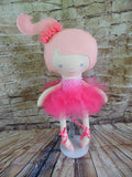 Ballerina Doll, White, Pink